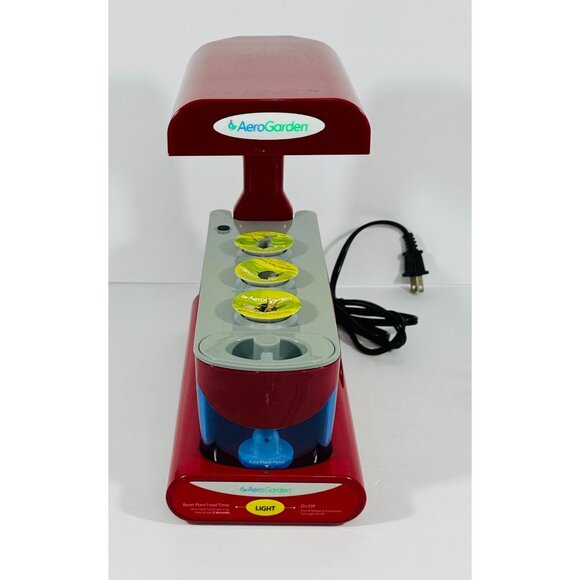 AeroGarden Red Indoor Hydroponic Garden System Countertop LED Grow Light 3-Pod C - Picture 4 of 16